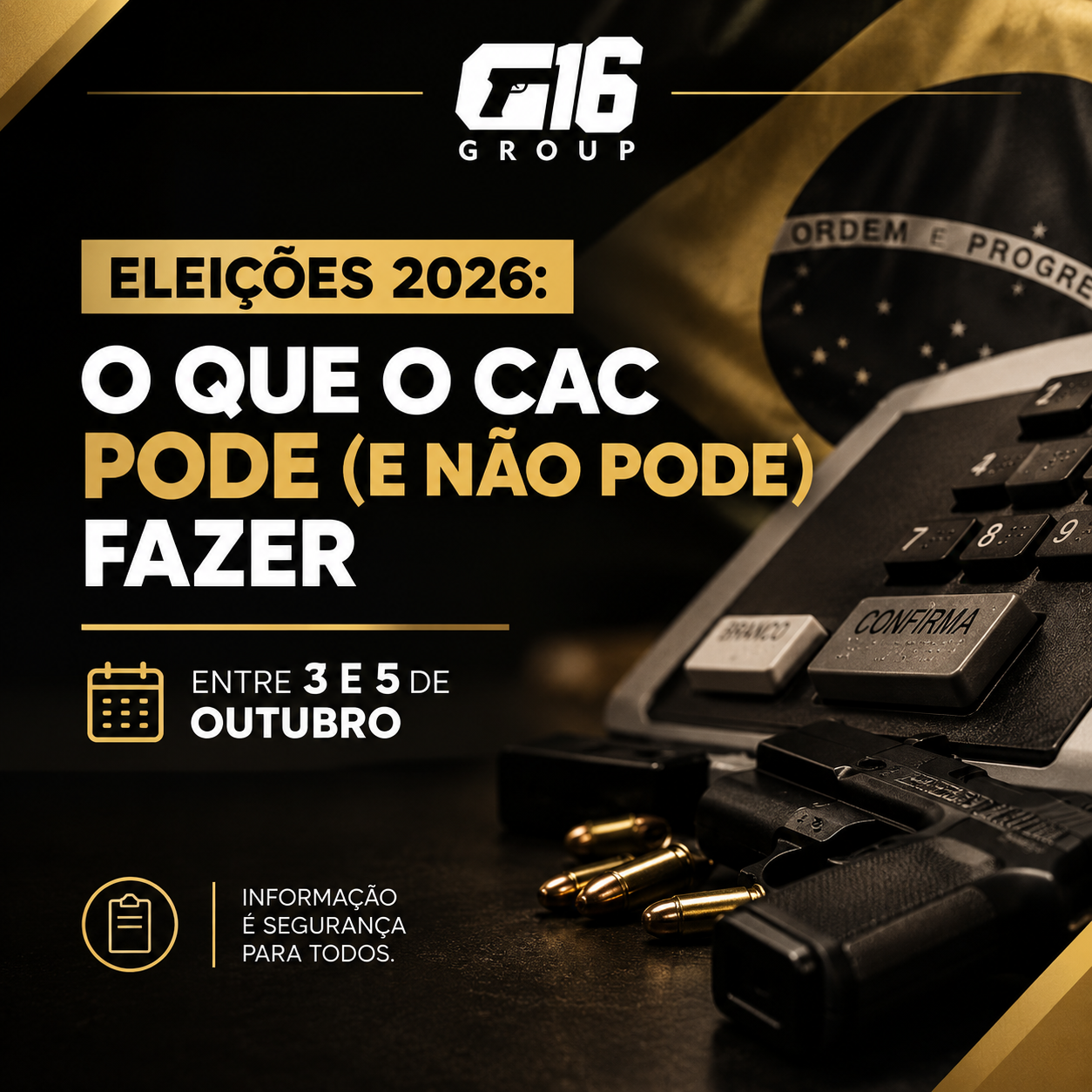 CAC e eleição, atirador desportivo