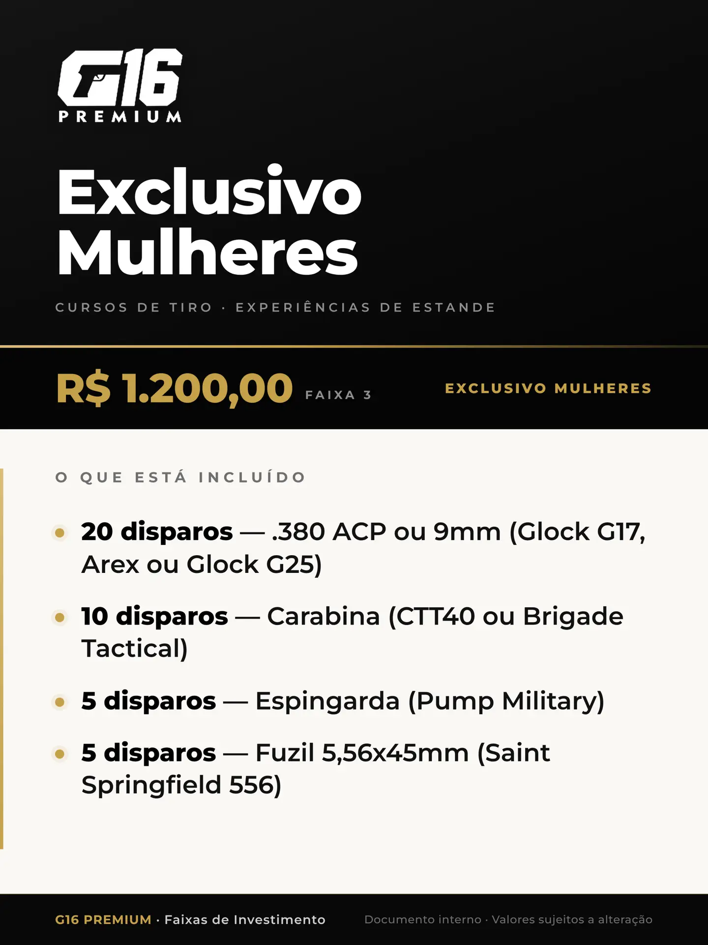 Grupo de amigas em aula de tiro esportivo para iniciantes no clube G16 em Moema, São Paulo